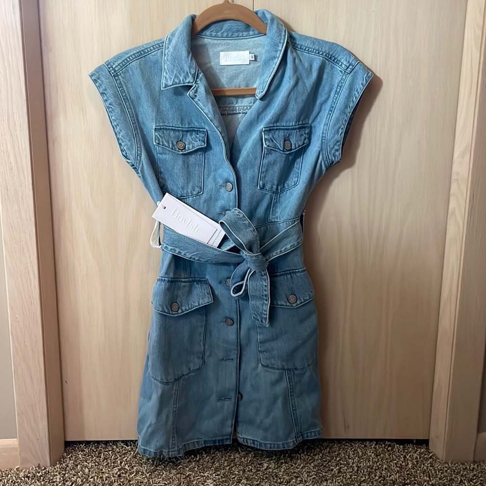 BOYISH denim mini dress from Revolve